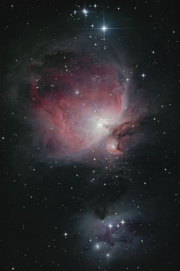 M42 Туманность Ориона и NGC1977  "Бегущий человек" - астрофотография