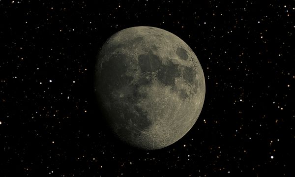 Луна на фоне звездного неба 07.09.2022 - астрофотография