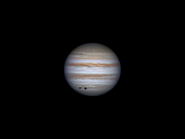 Jupiter and shadow of Callisto - астрофотография