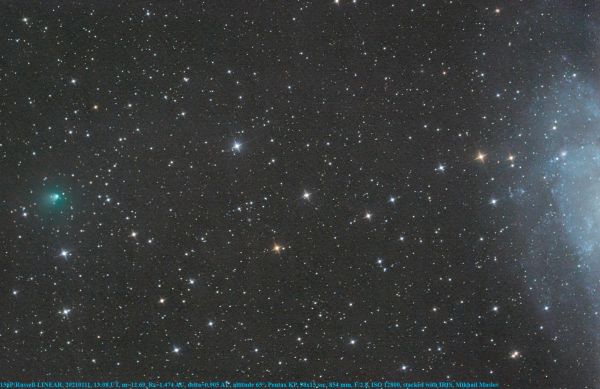 156P/Russell-LINEAR and M33 - астрофотография