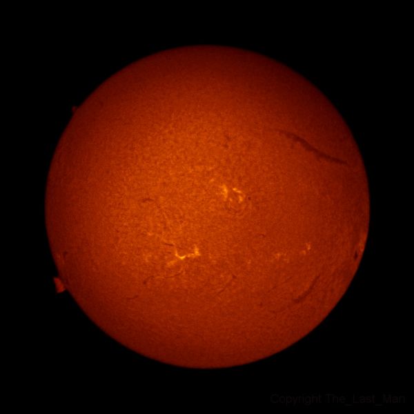 Sun H-alpha, 29 oct 2014, 14:26 - астрофотография