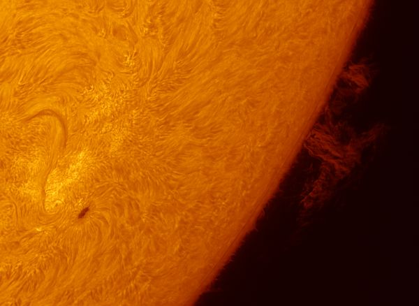 The Sun in the Chromosphere on September 22. - Astrophotography