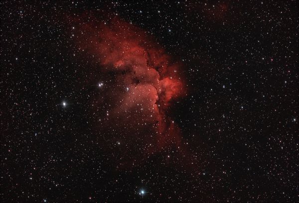 NGC 7380. Туманность Колдун - астрофотография