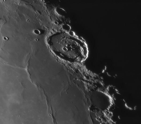 Sunset at Posidonius. - Astrophotography