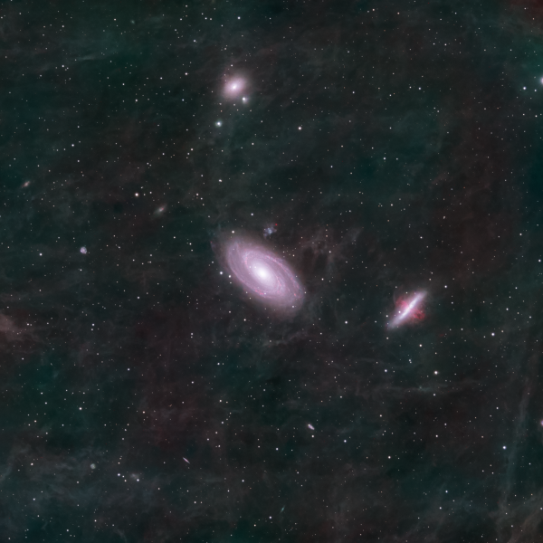 M81 & M82 - Bode's Galaxy & The Cigar Galaxy - астрофотография