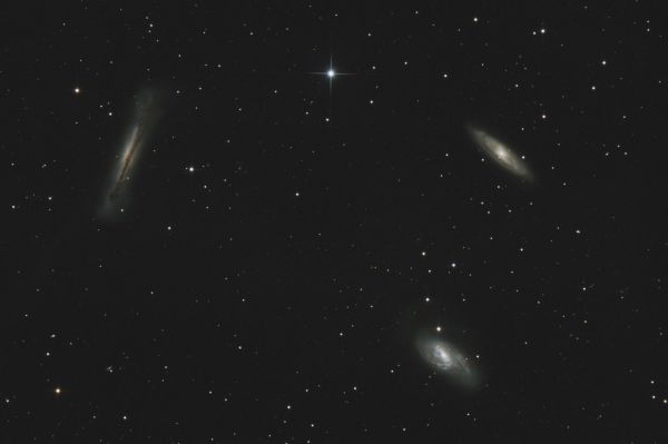 Leo Triplet - M65 M66 NGC 3628 - астрофотография