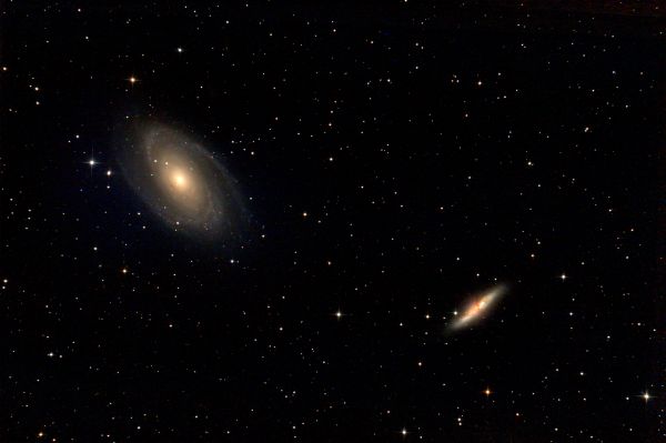 М81 - Боде и М82 - Сигара - астрофотография
