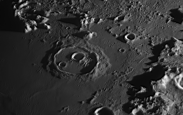 Луна. Кратер Кассини - астрофотография
