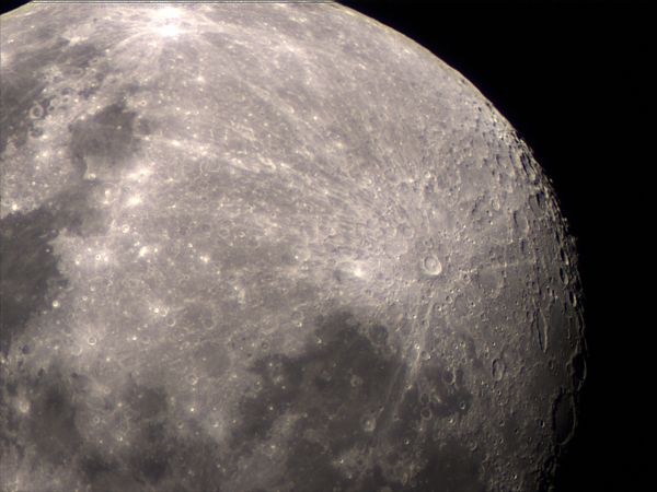 Южные области Луны - астрофотография