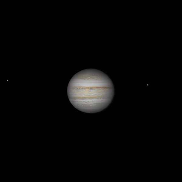 Юпитер со спутниками  - астрофотография