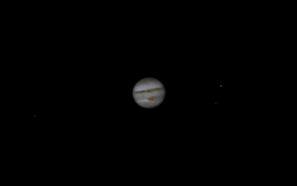 Юпитер и спутники Европа, Ио и Каллисто. 20.08.2022 - астрофотография