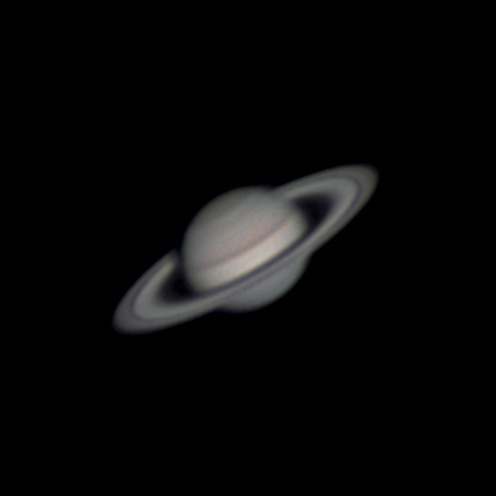 Уходящий Сатурн - астрофотография