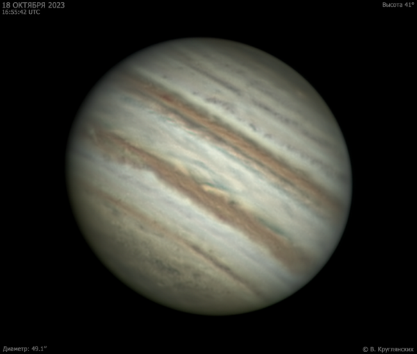 Юпитер 18 октября 2023 - астрофотография