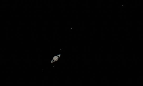 Сатурн и его спутники: Диона,Рея,Тефия,Титан, Япет 20.08.2022(новая версия обработки) - астрофотография