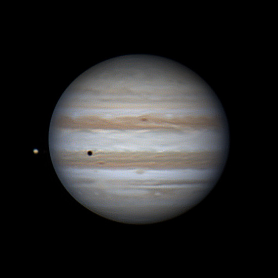 Jupiter, Io, and its shadow. 07.12.2026. - Astrophotography