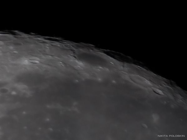 Лунные кратеры Гримальди, Риччоли, Гевелий и Кавальери 30 сентября - астрофотография