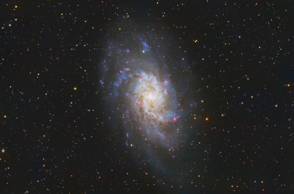 Галактика М33 (M33 Galaxy)_новая версия обработки - астрофотография