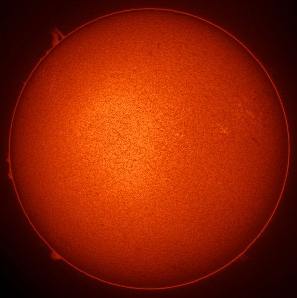 Солнце 17.08.2021 в H-alpha - астрофотография