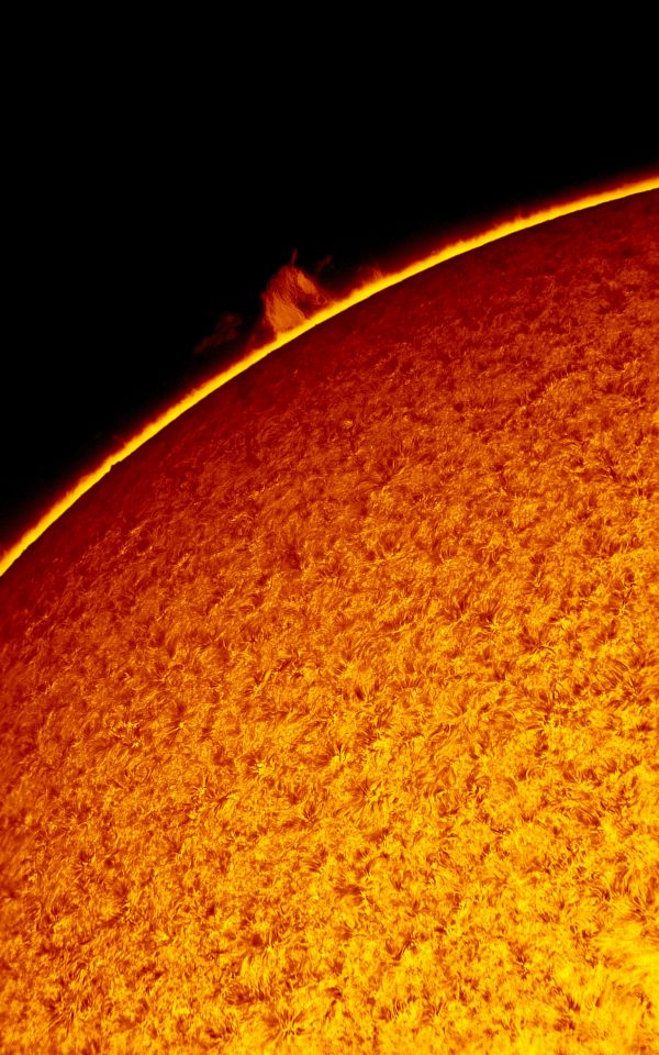 2017.05.06 Sun H-Alpha horsehead prominence - астрофотография