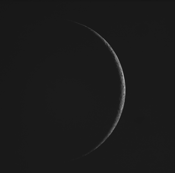 Луна за 19.07.2023 -20.54.28 Фаза 3.5% - астрофотография