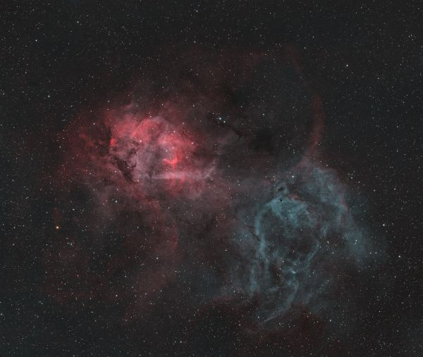 LBN 471 Sh2-132 Lion Nebula HOO - Astrophotography