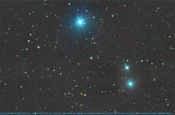 C/2022 JK5 PanSTARRs - астрофотография