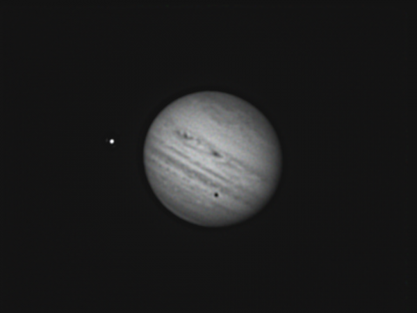 Jupiter, Europa and shadow in near IR (23.07.2022) - астрофотография