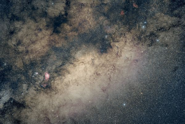 Scorpius, M20, M8, Cat's paw - Astrophotography