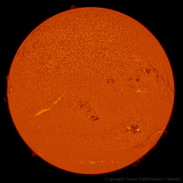 Sun H-alpha - астрофотография