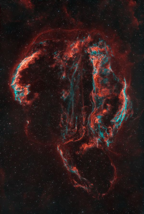 NGC 6960 -6992 - The Witch's Broom or the Screaming Skull - Astrophotography