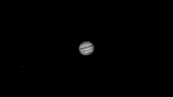 Юпитер с БКП и его спутники. 01.09.2021 - астрофотография
