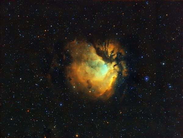 Sh2 112 in  The Hubble Palette (SII+Ha+OIII) - астрофотография