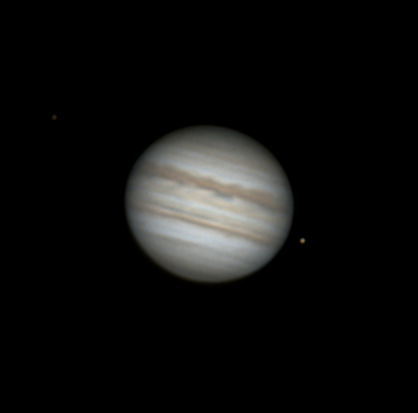 Юпитер, Европа и Каллисто 25.07.20 - астрофотография
