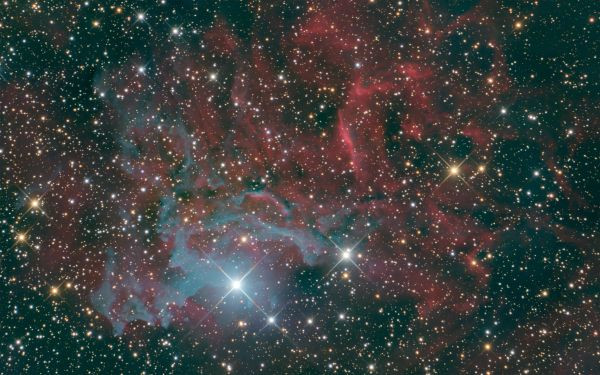 The IC 405 Nebula (Flaming Star) in RGB - Astrophotography