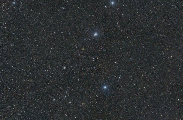 Галактики "Вертушка" и "Водоворот" - астрофотография