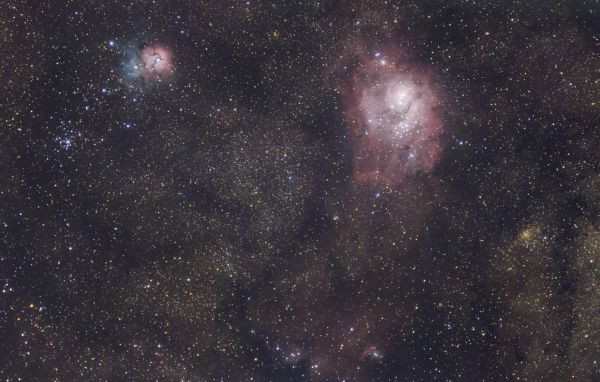 M8 и M20 – Лагуна и Трëхраздельная - Astrophotography