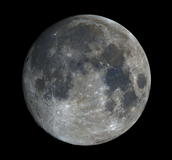 Луна 05.01.2023. Освещенность 99%. Панорама из 8 снимков.  - астрофотография