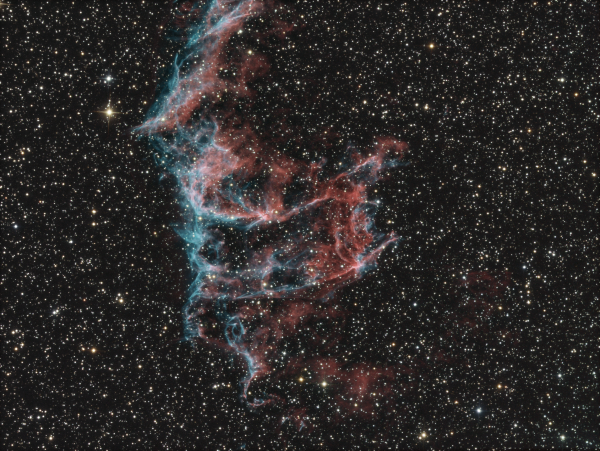NGC 6992 Bat Nebula Ha_OIII_LRGB - астрофотография