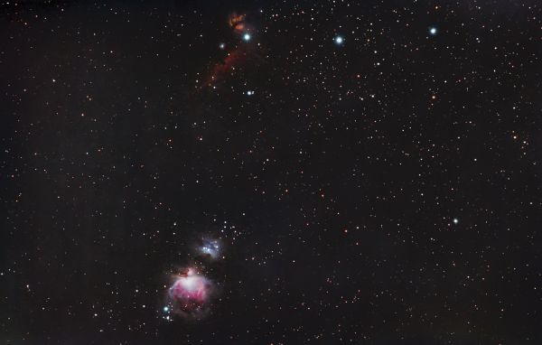 M42, пламя, конская голова  - астрофотография