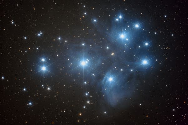 M45. Плеяды в стиле James Webb - астрофотография