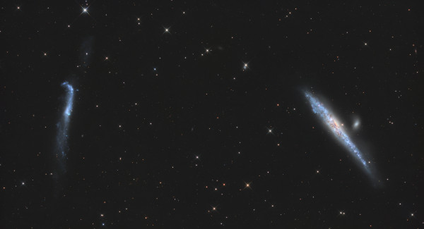 The Whale and the Hockey Stick NGC 4631 and NGC 4656 - Astrophotography
