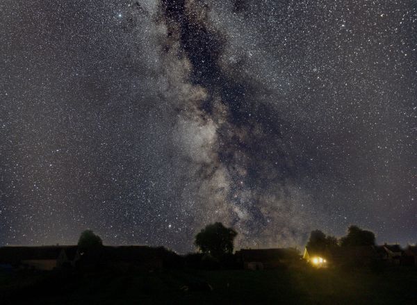 Milky Way over the village of Pervazninkai - астрофотография
