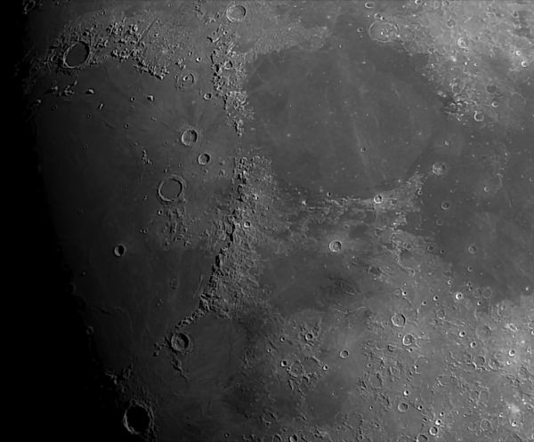 Луна-Море дождей(Апеннины-Кавказ-Альпы) и их окрестности 02.12.2022 - астрофотография