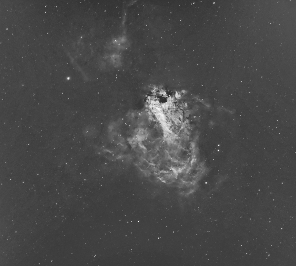 Туманность Омега (М17, NGC 6618) - астрофотография