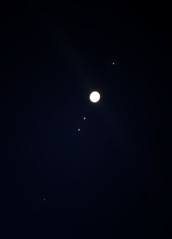 Jupiter with its 4 moons - Astrophotography