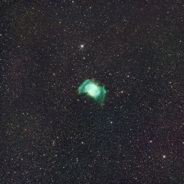 M27 - Dumbbell Nebula, RASA 8", 3 hrs - Astrophotography
