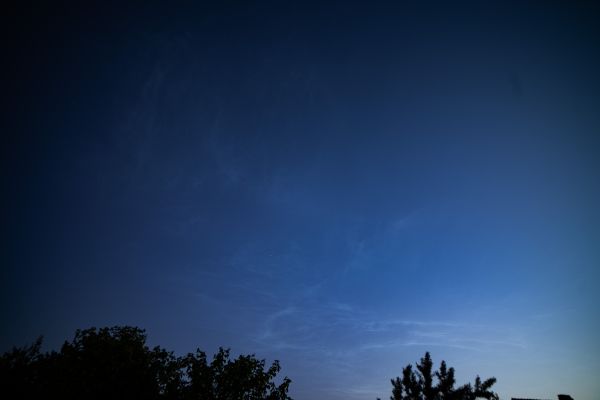Noctilucent clouds - астрофотография