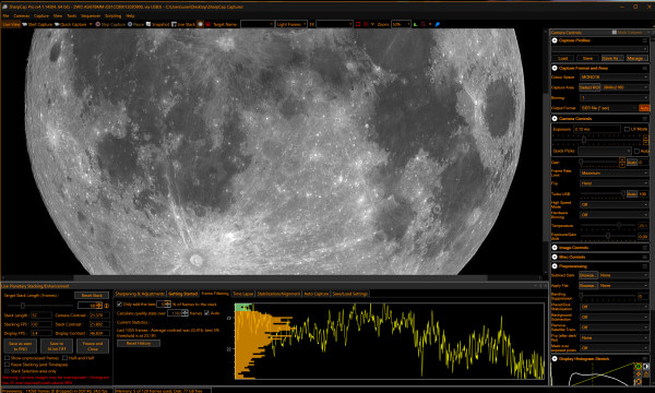 Moon HyperStar14 EAA - Astrophotography