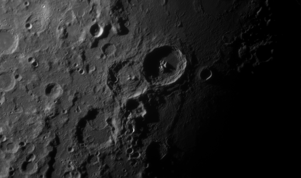 Луна, кратеры Теофил, Кирилл, Катарина - астрофотография