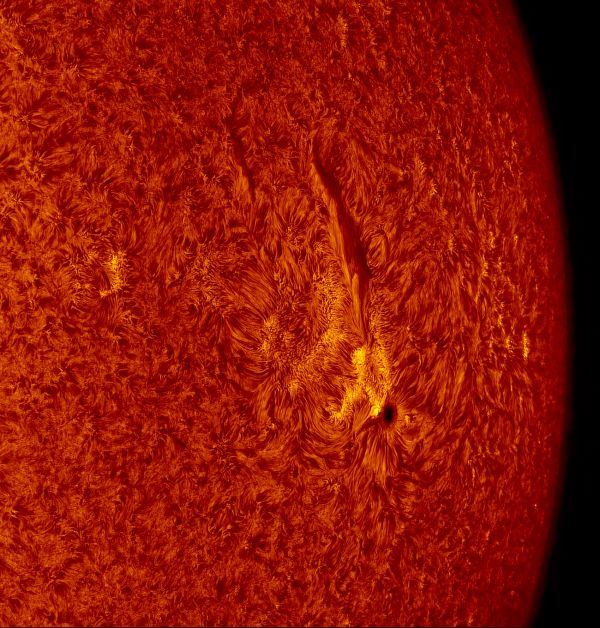 2016.03.26 Sun AR2524 H-Alpha - астрофотография